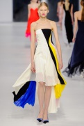 Dior Cruise 2014 - White, black, yellow, blue and pink dress
