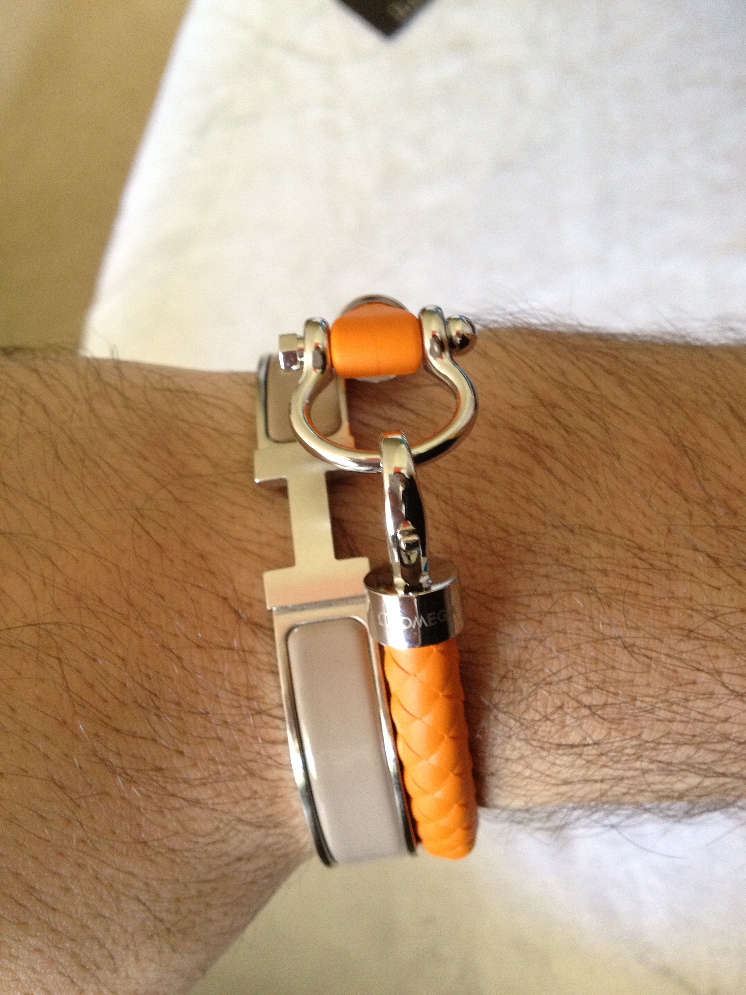 omega orange bracelet